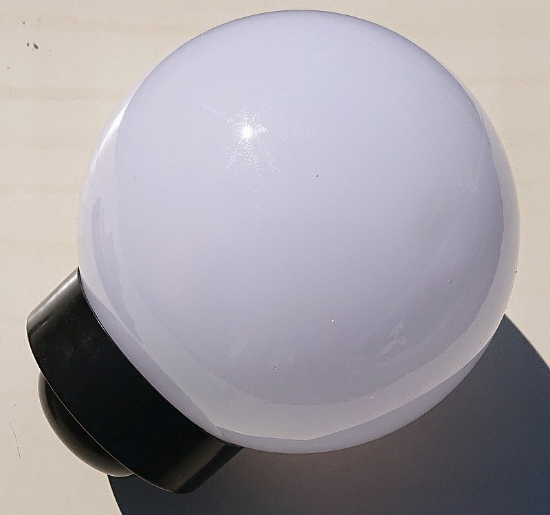 Zdjęcia - Naświetlacz LED / lampa zewnętrzna Kula Lampa ogrodowa  solarna biała zimna 15 cm 