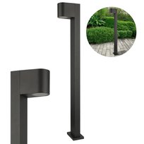 Lampa ogrodowa Słupek czarny z owalnym kloszem o wysokości 80cm BOSTON 330994POLUX-GOLDLUX