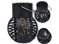 Lampa Ogrodowa Solarna Lampion Wisząca Kula Lampka  9X7 Wzór 2