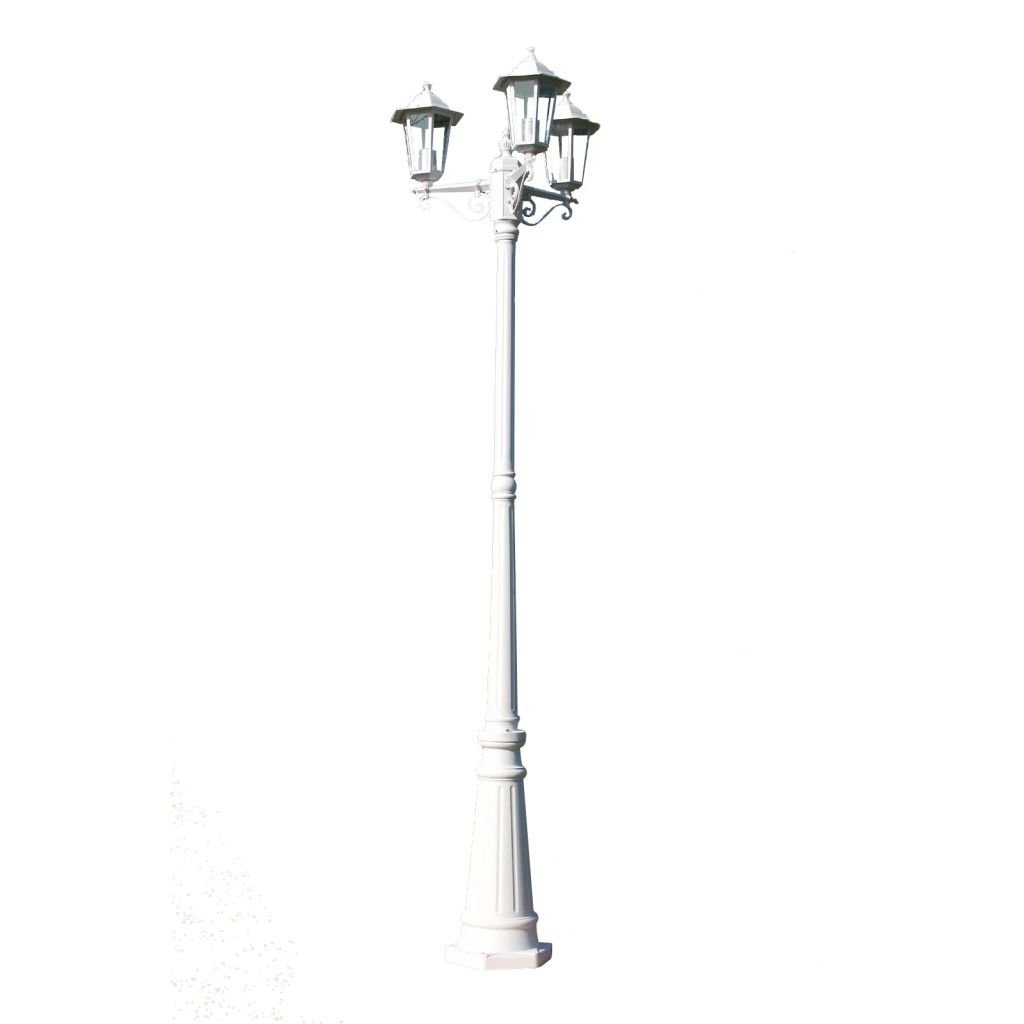 Lampa ogrodowa, stojąca 'Wilanów' 215cm wysoka.
