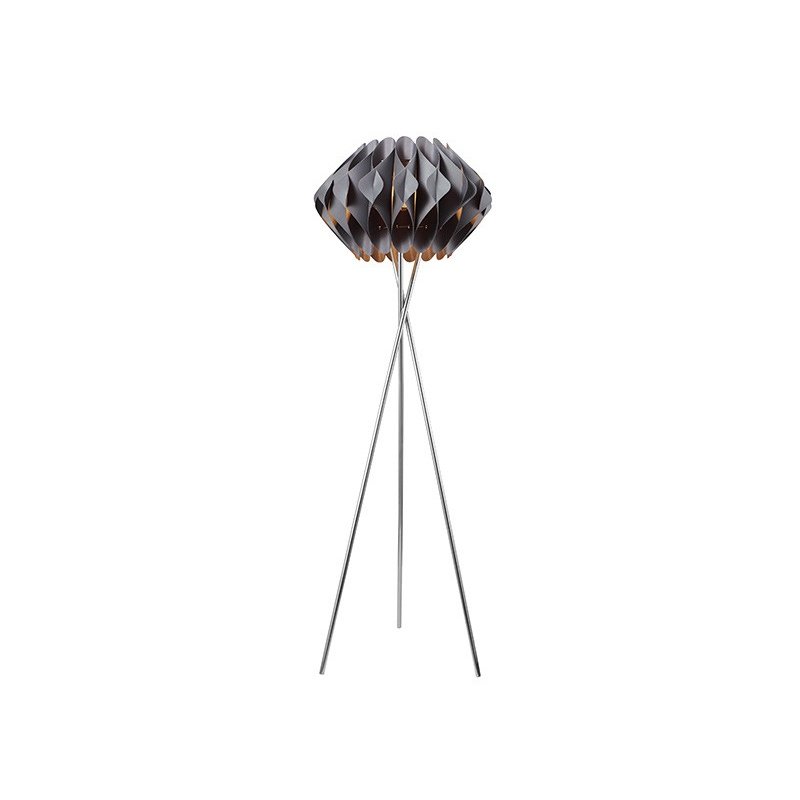 Lampa podłogowa AZZARDO RUBEN BP-1722-GR, szara, 60 W