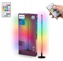 Lampa podłogowa LED Philips RGBIC Ambient narożna 140cm Pilot Muzyka RGB