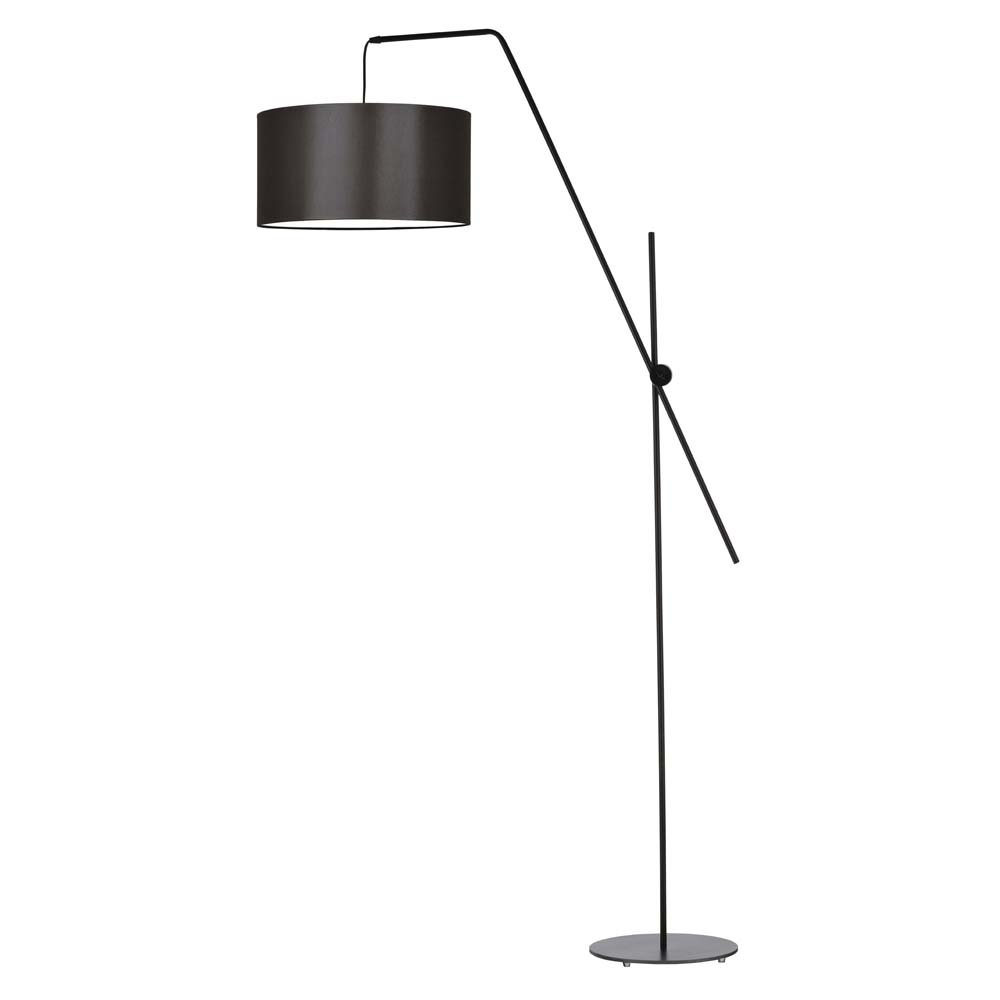 Lampa podłogowa LYSNE Bilbao, 60 W, E27, brązowa/czarna, 176x90 cm