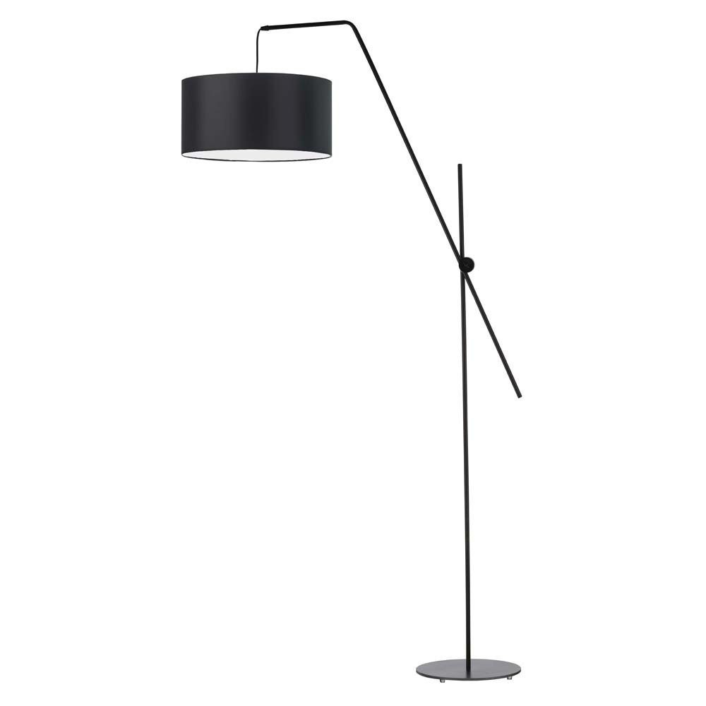 Lampa podłogowa LYSNE Bilbao, 60 W, E27, czarna, 176x90 cm