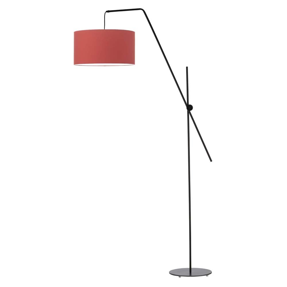 Lampa podłogowa LYSNE Bilbao, 60 W, E27, czerwona/czarna, 176x90 cm