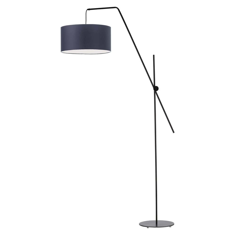 Lampa podłogowa LYSNE Bilbao, 60 W, E27, granatowa/czarna, 176x90 cm