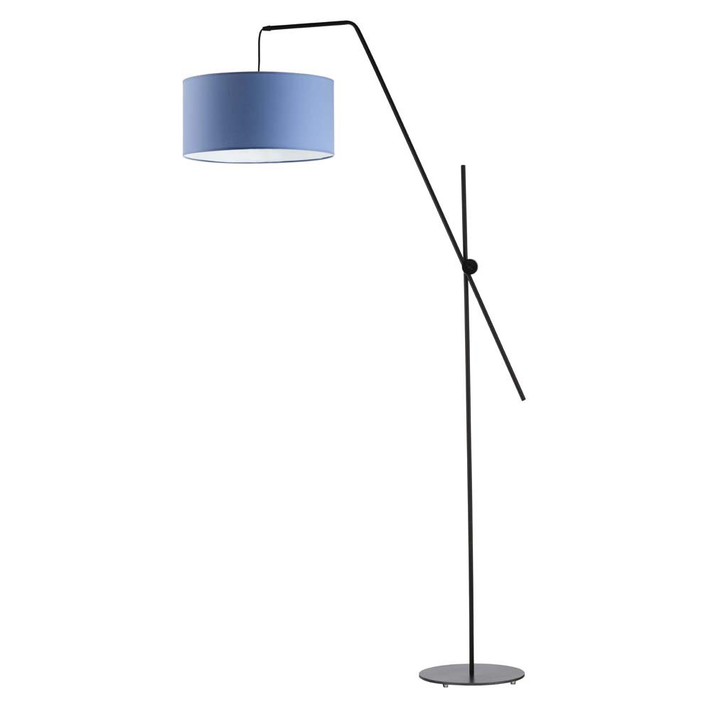Lampa podłogowa LYSNE Bilbao, 60 W, E27, niebieska/czarna, 176x90 cm