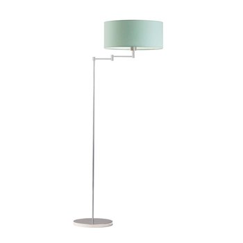 Lampa podłogowa LYSNE Cancun, miętowa, srebrna, E27, 155x63 cm - LYSNE