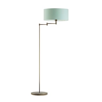 Lampa podłogowa LYSNE Cancun, miętowa, stare złoto, E27, 155x63 cm - LYSNE