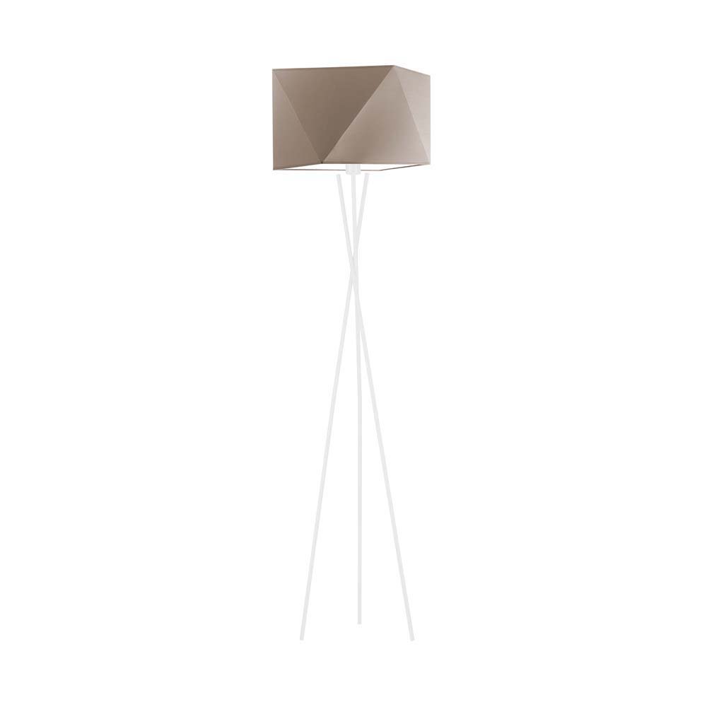 Lampa podłogowa LYSNE Dakar, 60 W, E27, beżowa/biała, 164x45 cm