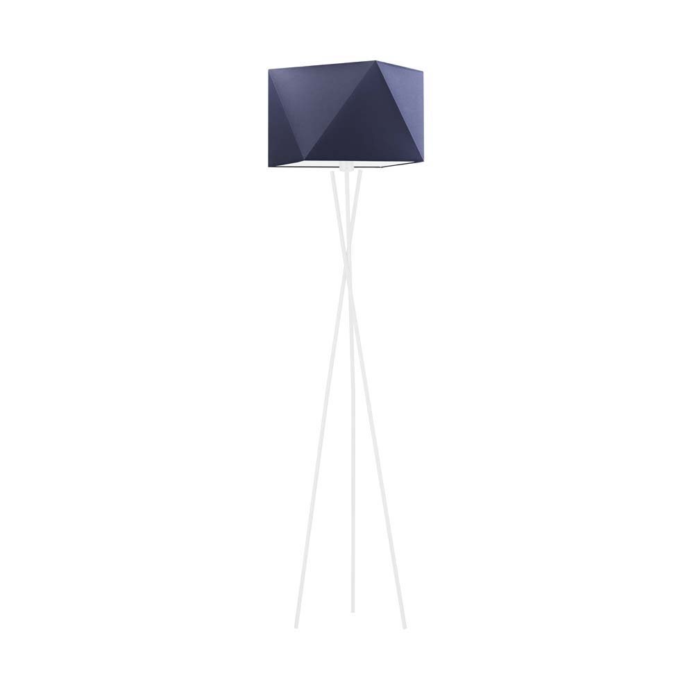 Lampa podłogowa LYSNE Dakar, 60 W, E27, granatowa/biała, 164x45 cm