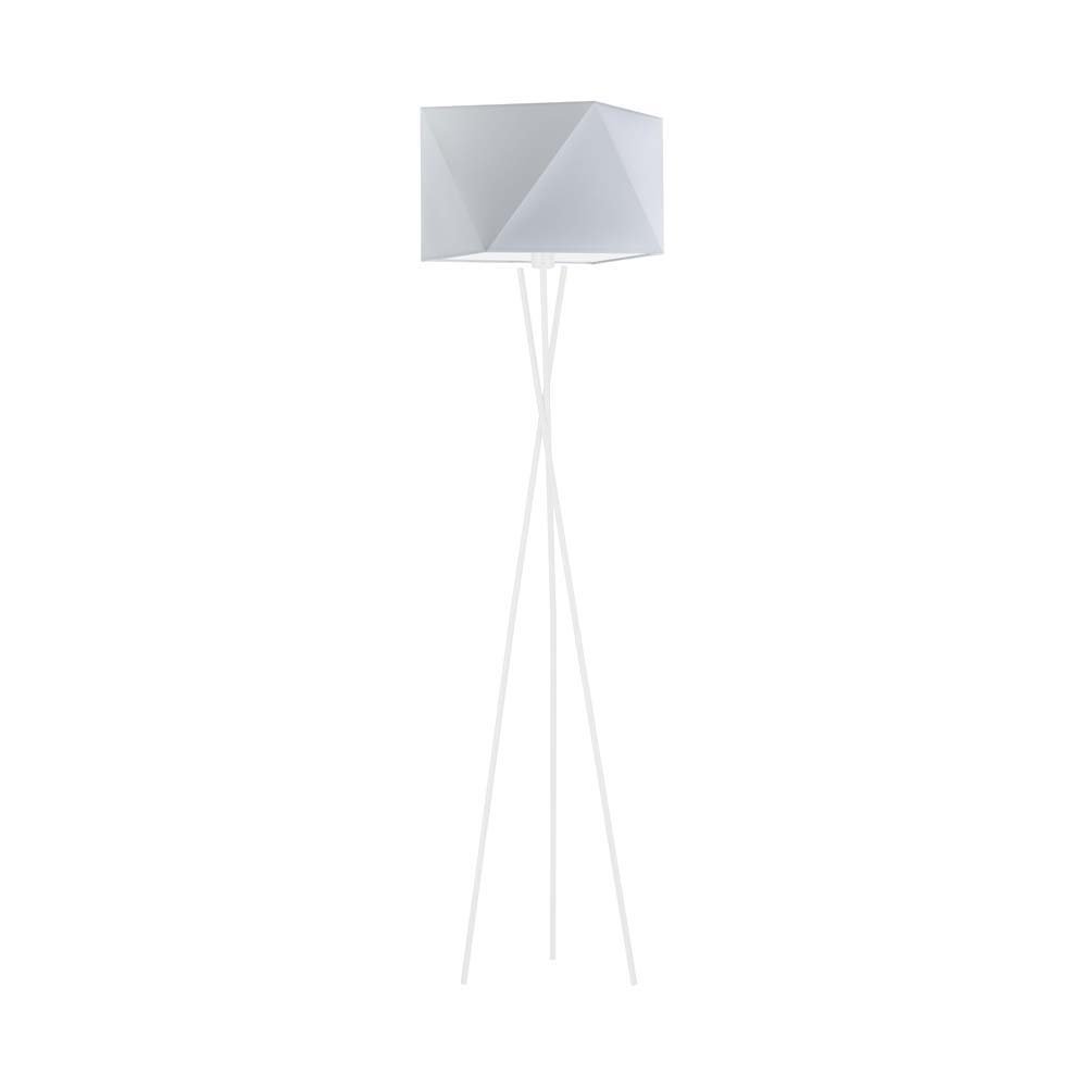 Lampa podłogowa LYSNE Dakar, 60 W, E27, jasnoszara/biała, 164x45 cm