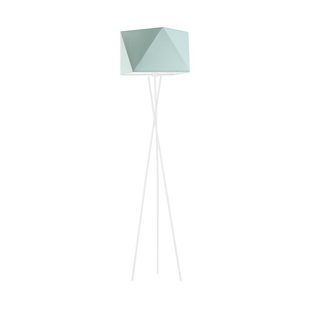 Lampa podłogowa LYSNE Dakar, 60 W, E27, miętowa/biała, 164x45 cm