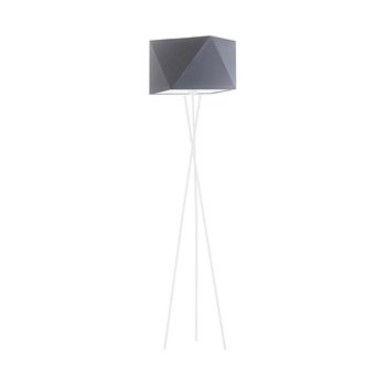 Lampa podłogowa LYSNE Dakar, 60 W, E27, stalowa/biała, 164x45 cm - LYSNE