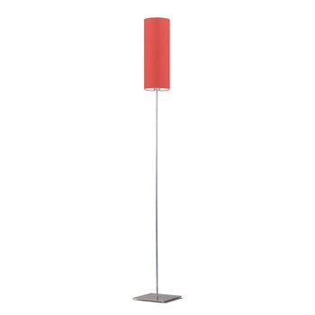 Lampa podłogowa LYSNE Florencja, 60 W, E27, czerwona/chrom, 165x20 cm - LYSNE