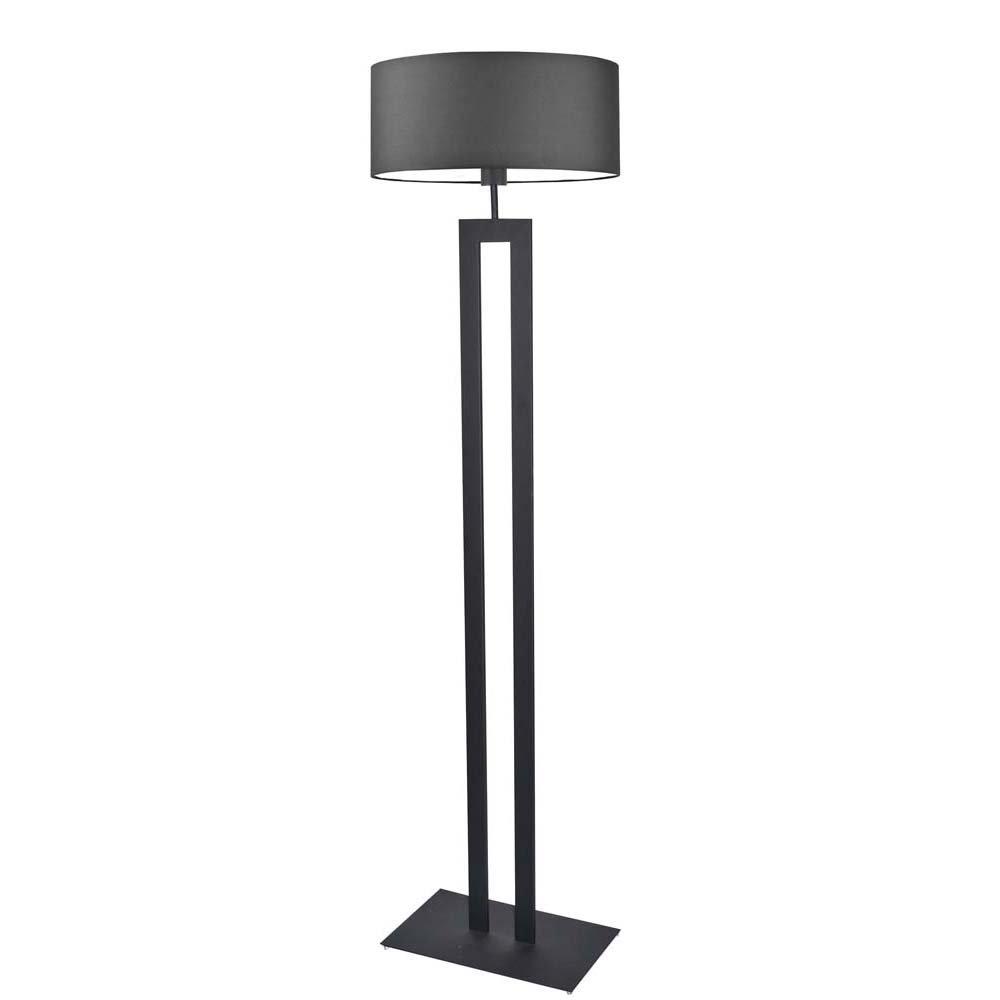 Duża lampa podłogowa do salonu w klasycznej kolorystyce Kalifornia, 60 W, E27, grafitowo-czarna, 161x40 cm