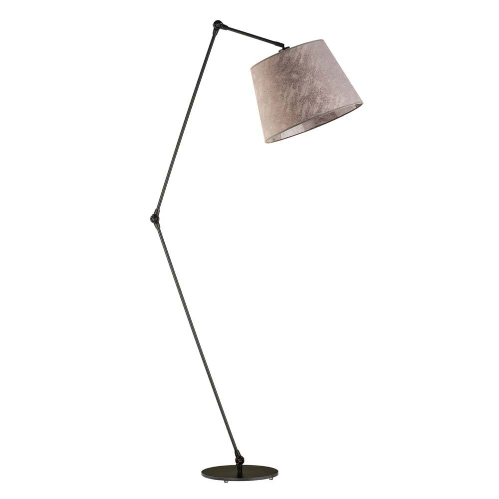 Lampa podłogowa LYSNE Manila, 60 W, E27, beton/czarna, 177x60 cm