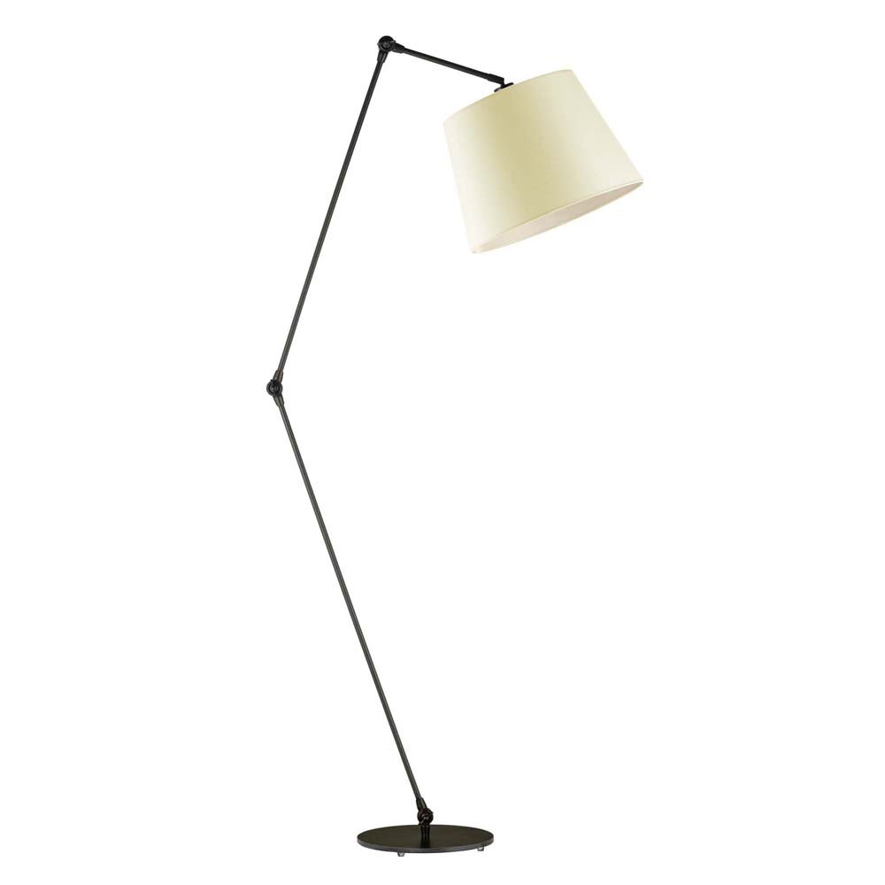 Lampa podłogowa LYSNE Manila, 60 W, E27, ecru/czarna, 177x60 cm