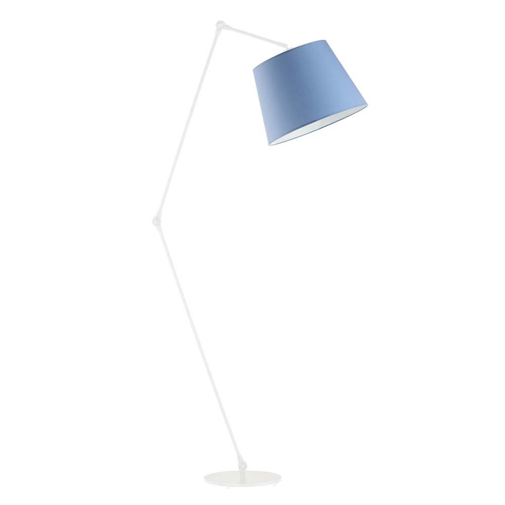 Lampa podłogowa LYSNE Manila, 60 W, E27, niebieska/biała, 177x60 cm