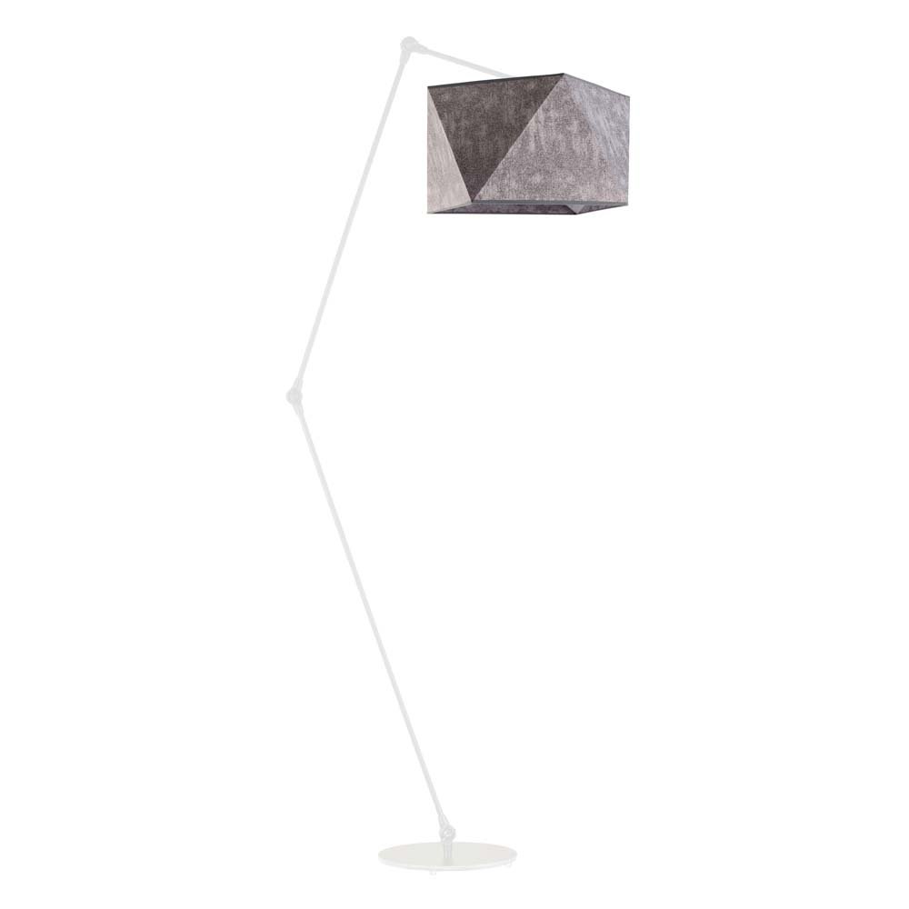 Lampa podłogowa LYSNE Osaka, 60 W, E27, beton/biała, 177x60 cm