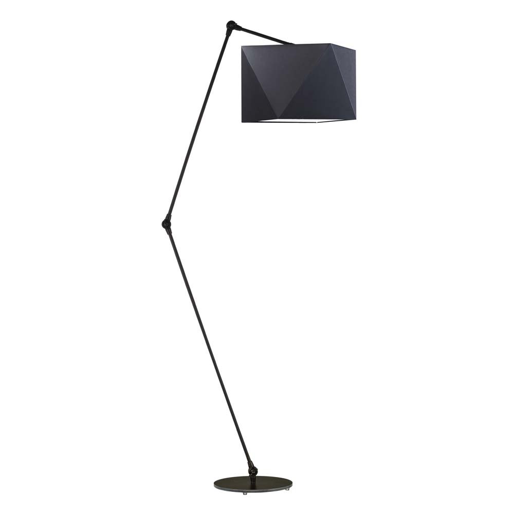 Lampa podłogowa LYSNE Osaka, 60 W, E27, czarna, 177x60 cm