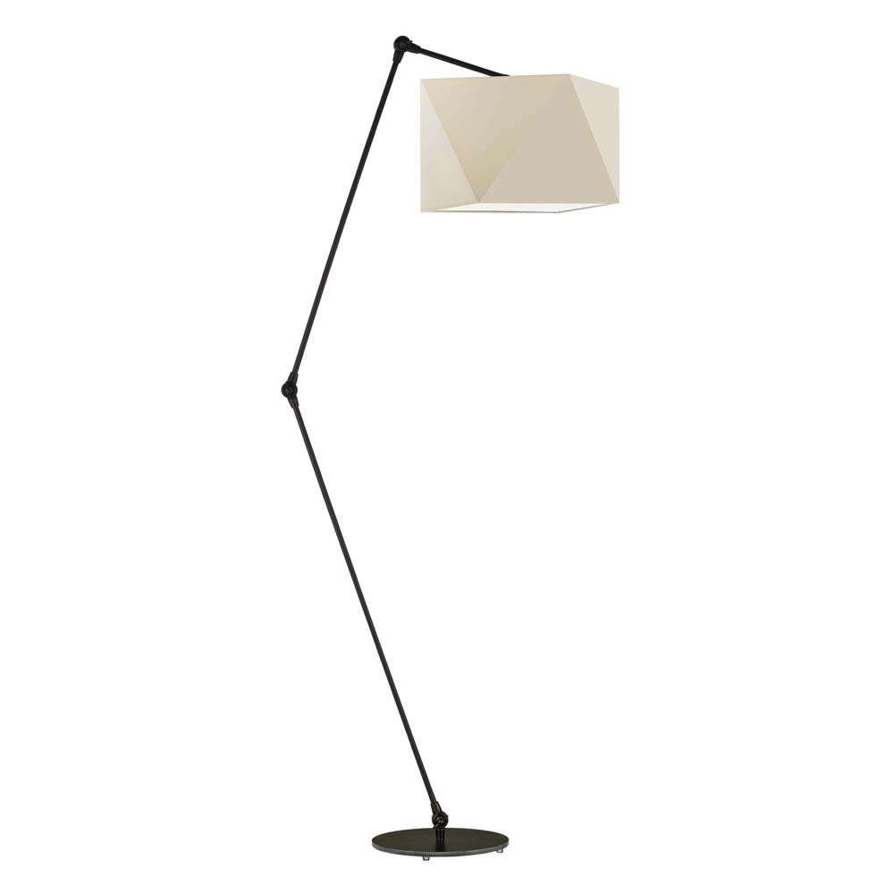 Lampa podłogowa LYSNE Osaka, 60 W, E27, ecru/czarna, 177x60 cm