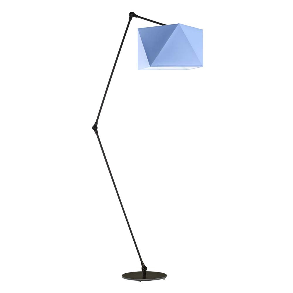 Lampa podłogowa LYSNE Osaka, 60 W, E27, niebieska/czarna, 177x60 cm