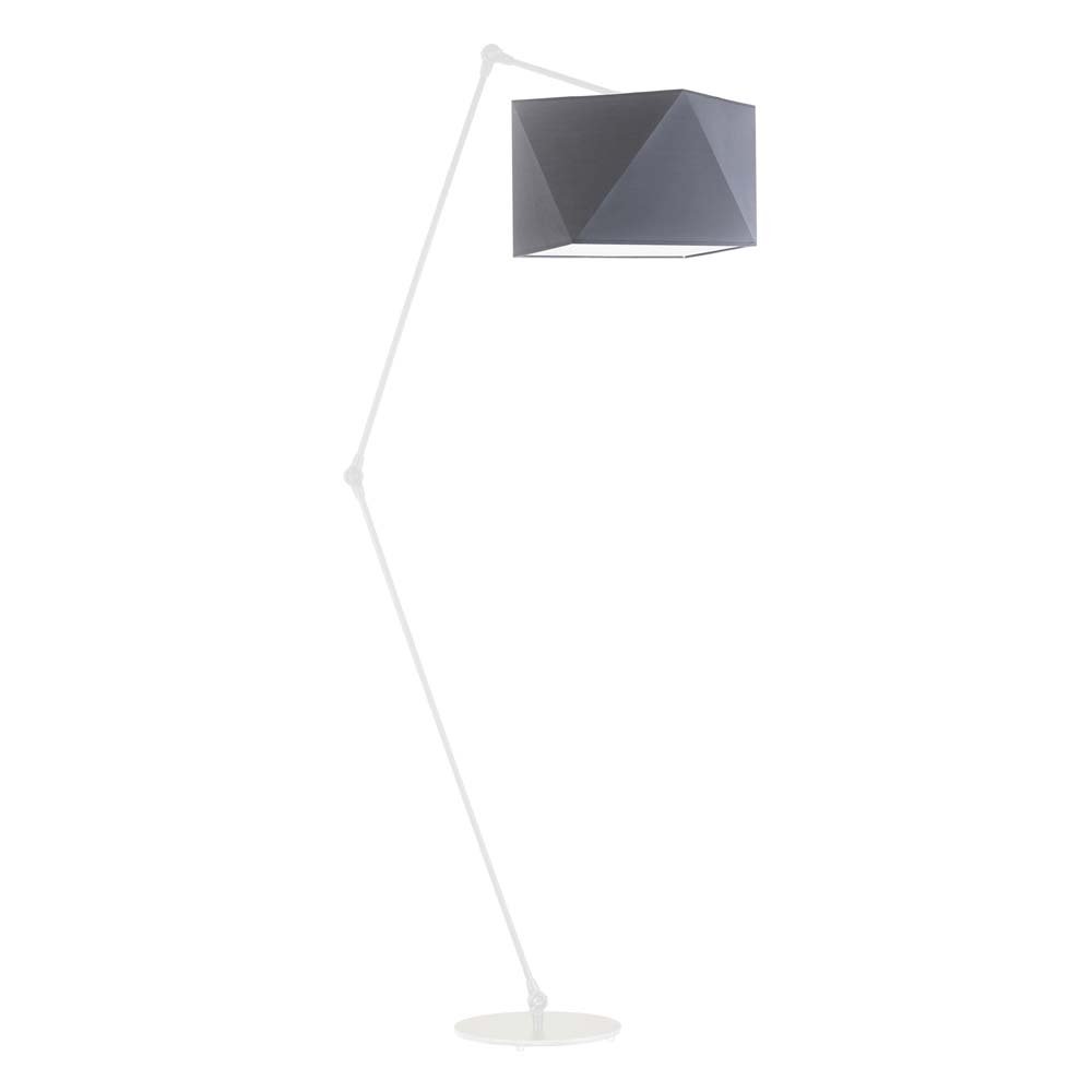 Lampa podłogowa LYSNE Osaka, 60 W, E27, stalowa/biała, 177x60 cm