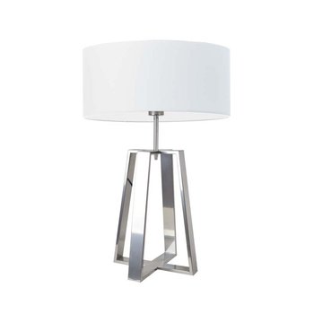 Lampa podłogowa LYSNE Thor, 60 W, E27, biała/srebrna, 61x40 cm - LYSNE