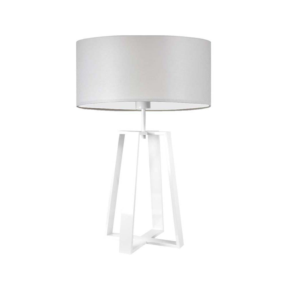 Zdjęcia - Żyrandol / lampa Lampa podłogowa LYSNE Thor, 60 W, E27, jasnoszara/biała, 61x40 cm