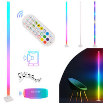 Lampa podłogowa muzyczna RGB Magical LED z pilotem Polux 325211