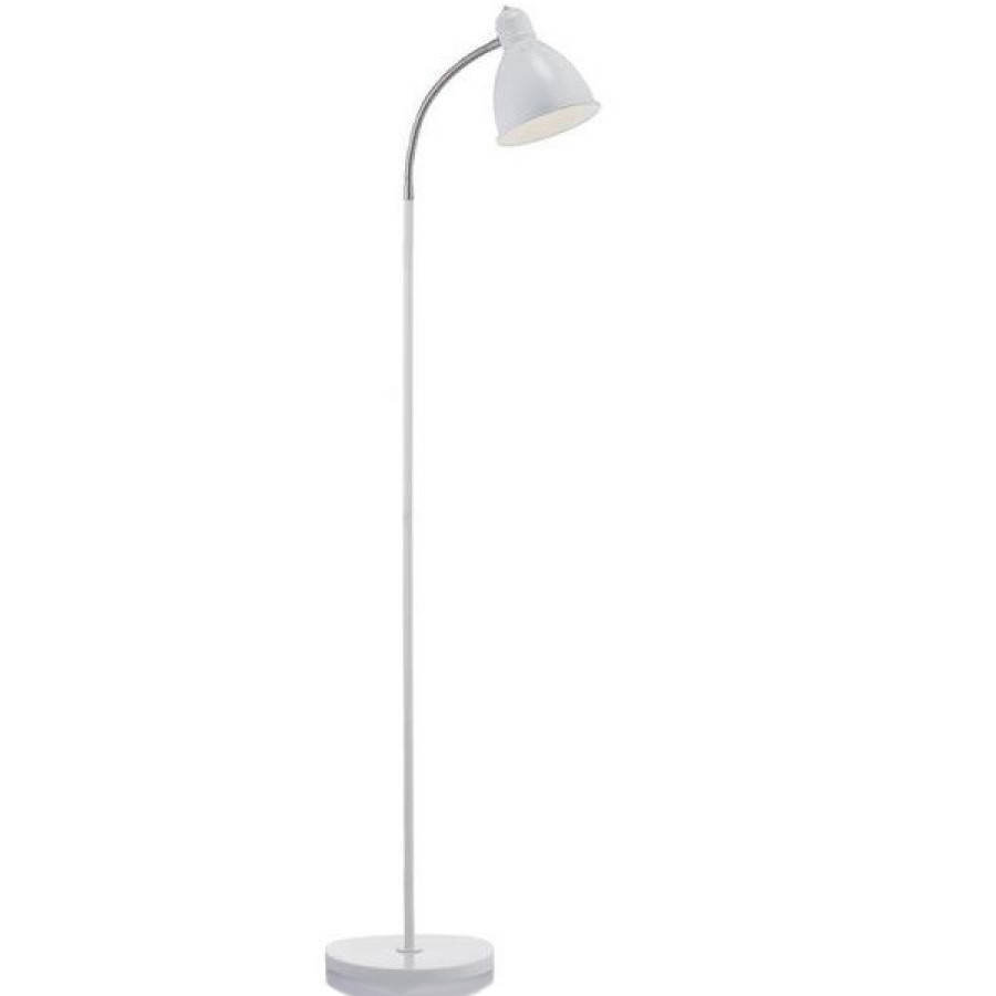 LAMPA podłogowa NITTA 104841 Markslojd metalowa OPRAWA loftowa stojąca biała