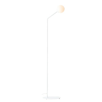 Lampa podłogowa Pure stojąca salonowa kula balls biała - Aldex