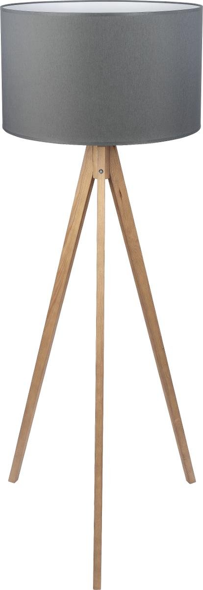 Lampa podłogowa TK LIGHTING Treviso, szara, E27