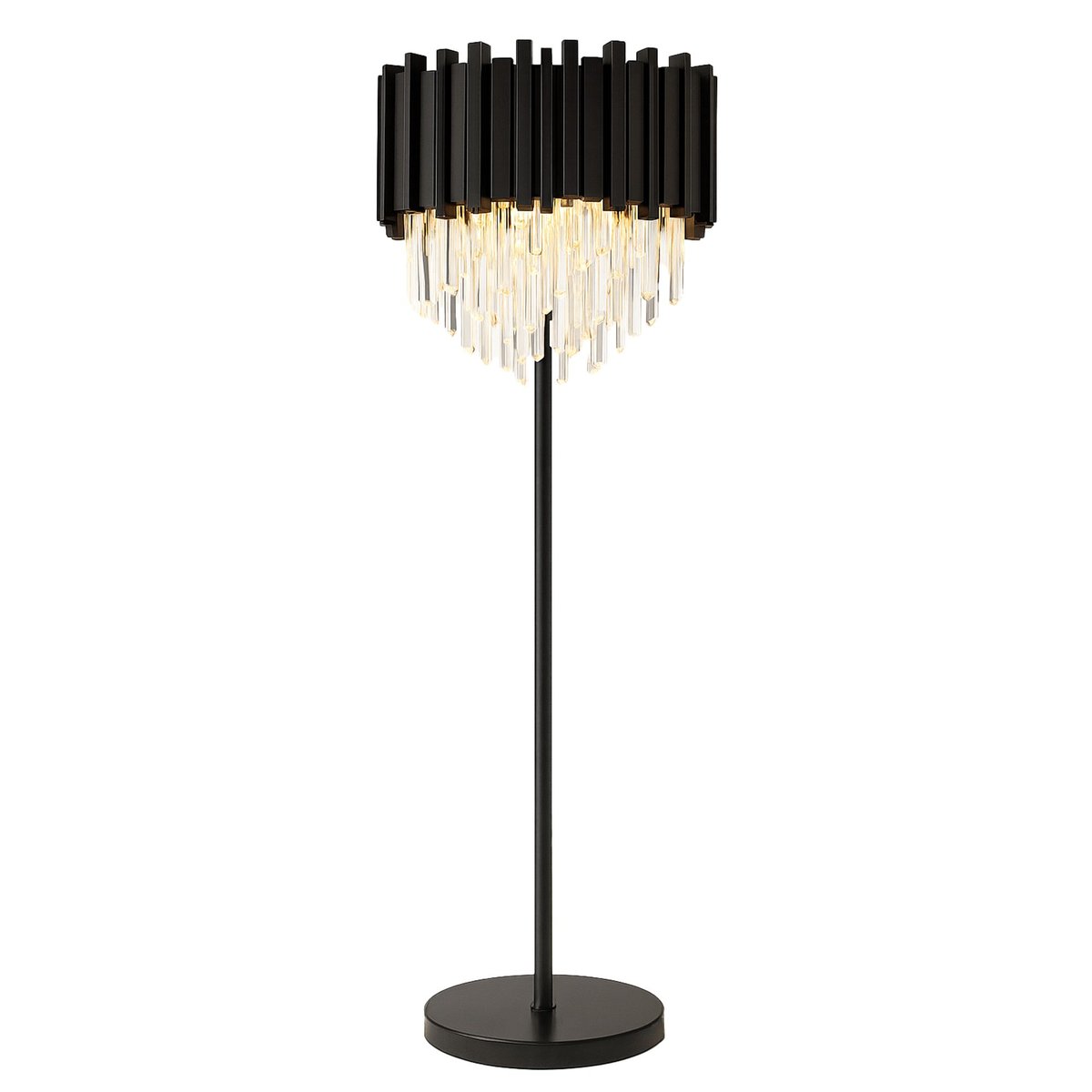 Lampa Podłogowa Toolight App1715-3F Kolor Czarny, 34X34X153Cm
