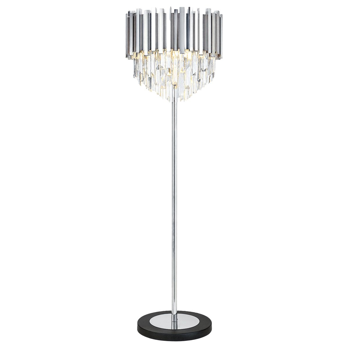Lampa Podłogowa Toolight App1716-3F Kolor Chrom, 34X34X153Cm