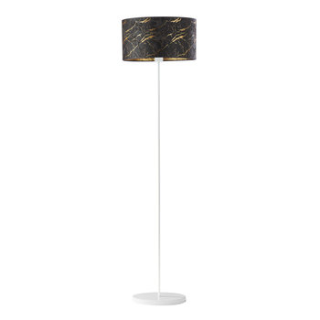 Lampa podłogowa z marmurowym abażurem WERONA MARMUR, czarny - LYSNE
