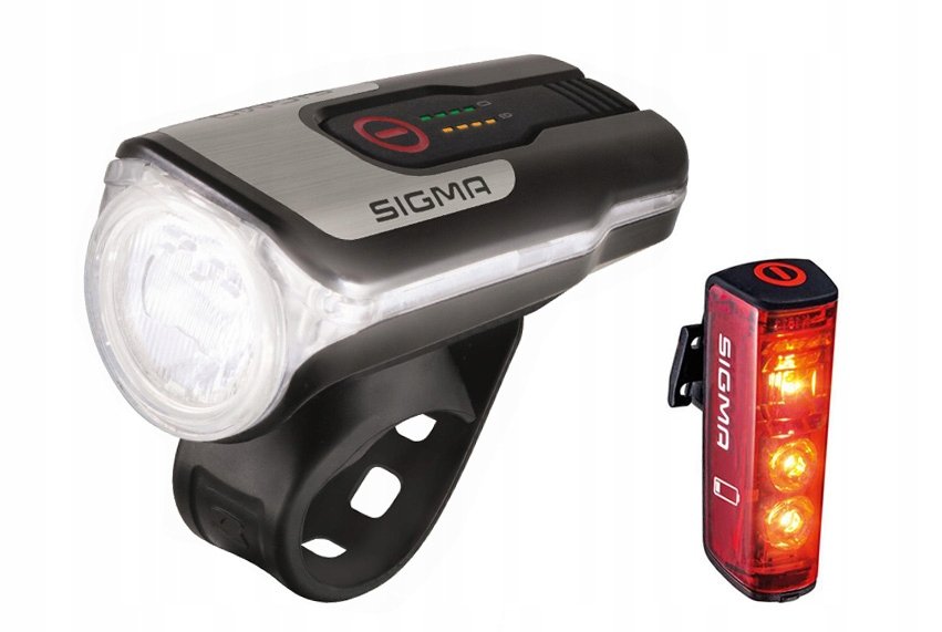 Zdjęcia - Lampka rowerowa Sigma Lampa przednia AURA 80 i tylna  zestaw USB 