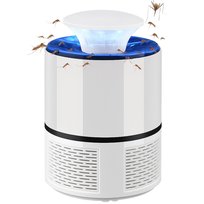 Lampa Pułapka Na Komary Muchy Ćmy Owady Owadobójcza Uv Mocna Elektryczna Biało-Czarny