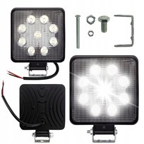 Lampa Robocza Led 9W Ledowa Halogen Szperacz Na Skuter Quad Samochod 9 Led