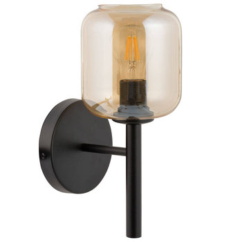 LAMPA ścienna GLOSS 32255 Sigma loftowa OPRAWA szklany kinkiet czarny bursztynowy - Sigma
