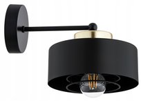 Lampa Ścienna Kinkiet Spring Czarna Loft Edison