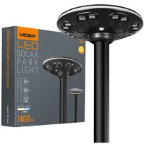Lampa Solarka Światło Parkowe Led Z Czujnikiem Ruchu  1400Lm 360° Pilot