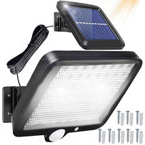 Lampa Solarna 108 Led Z Czujnikiem Ruchu Zmierzchu Ogrodowa Uliczna Mocna