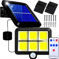 Lampa Solarna 120 LED z Czujnikiem Ruchu + Pilot