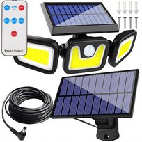 LAMPA SOLARNA LED 3w1 ZEWNĘTRZNA ULICZNA OGRODOWA CZUJNIK ZMIERZCHU I RUCHU