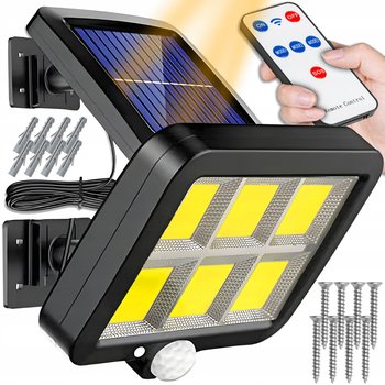 Lampa Solarna Led Czujnik Ruchu Zmierzchu Zewnętrzna Halogen Ogrodowa Pilot - ARSA GO