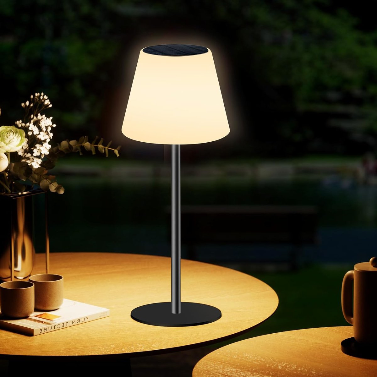 Lampa solarna LED RGB z pilotem, ładowanie USB, wodoodporna IP65 Licmic