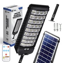 LAMPA SOLARNA LED ULICZNA Z CZUJNIKIEM RUCHU I ZMIERZCHU + PILOT ISAJ LI2