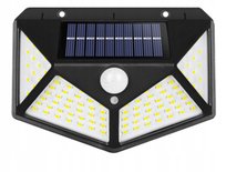 Lampa Solarna LED z Czujnikiem Ruchu i Zmierzchu Mocna 100 LED SMD 3 Tryby
